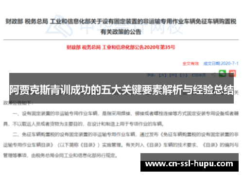 阿贾克斯青训成功的五大关键要素解析与经验总结